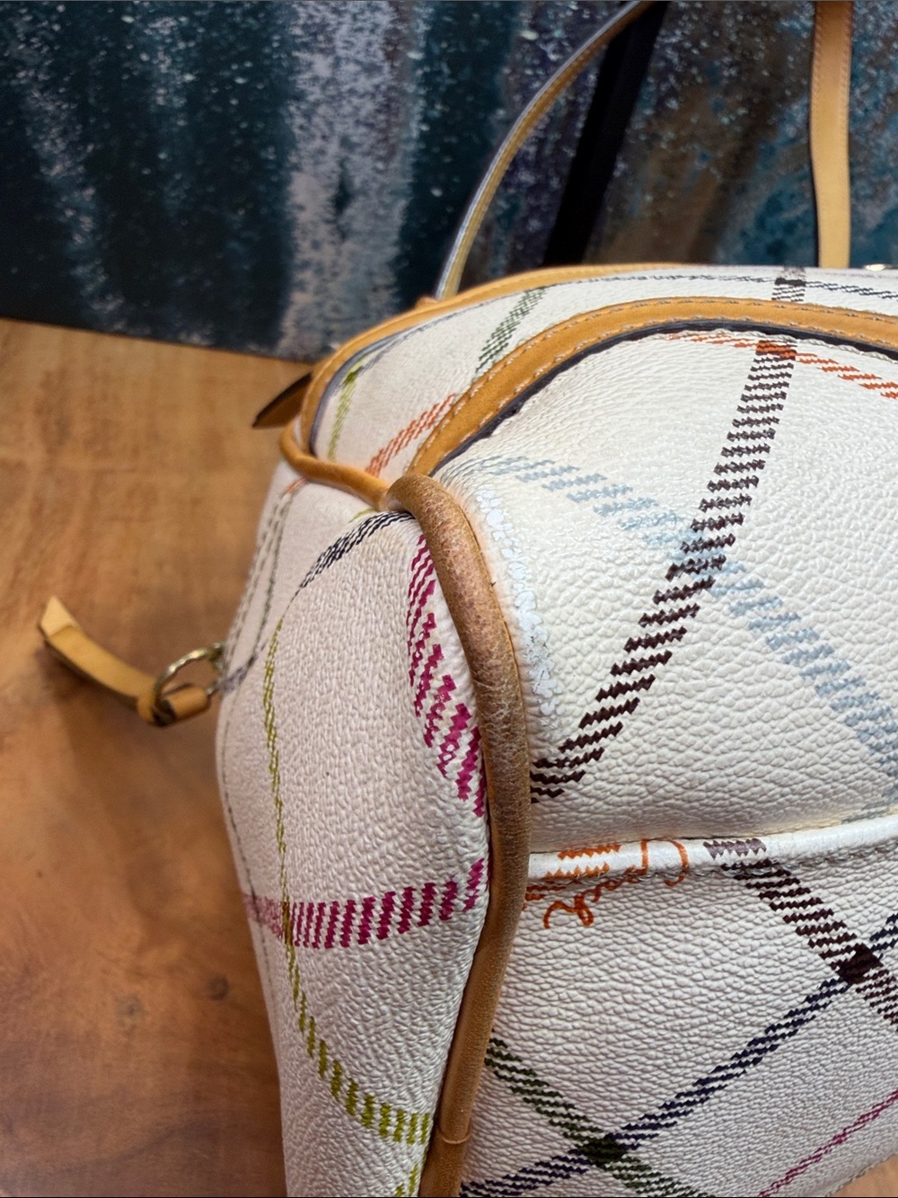 Coach Old Money 2012 Peyton Tattersall Plaid Satchel (EUC) - Picture 13 of 15